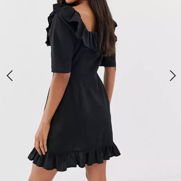 Black button dress - Picture 2 of 5